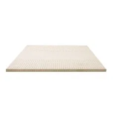 Giselle Bedding 5cm Double Natural Latex Mattress Topper with 7-Zone Comfort and Breathable Honeycomb Design