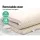 Giselle Bedding 5cm Double Natural Latex Mattress Topper with 7-Zone Comfort and Breathable Honeycomb Design