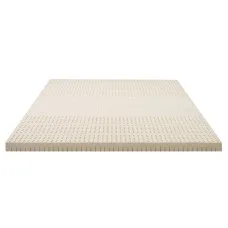 Giselle Bedding 7.5cm Double Latex Mattress Topper - 100% Natural, 7-Zone Comfort, Breathable, Motion Isolating