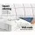 Giselle Bedding Single Mattress Topper - Luxurious Pillowtop with 1000GSM Microfibre, Anti-Allergy, 45cm Skirt