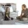 Giselle Bedding Foldable Foam Mattress, Light Grey - Velvet Fabric, Washable Cover, 180x70x12cm, Chair to Bed Use