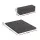 Giselle Bedding Foldable Queen Mattress, High-Density Foam, Faux Linen Cover, Portable 4-Fold Bed or Couch, Grey