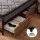 Giselle Bedding Queen Mattress and Metal Bed Frame Set with 2 Drawers 18cm Medium-Firm Pillowtop Charcoal Grey