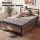 Giselle Bedding Queen Mattress and Metal Bed Frame Set with 2 Drawers 18cm Medium-Firm Pillowtop Charcoal Grey