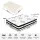 Giselle Bedding Queen 34cm Euro Top Pocket Spring Mattress with 5-Zone Support and Latex Pillows