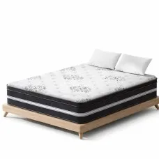 Giselle Bedding 34cm Queen Mattress Cool Gel Memory Foam Euro Top, Medium Firm, 5-Zone Pocket Spring, Hypoallergenic