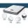 Giselle Bedding Alessio 13cm Queen Mattress - Medium Firm, Bonnell Spring, Hypoallergenic, Dust Mite & Mould Resistant