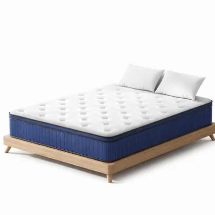 Giselle Bedding Queen Euro Top Mattress, 34cm Cool Gel Memory Foam, 7-Zone Pocket Springs, Medium Firm, Hypoallergenic