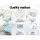 Giselle Bedding Queen Euro Top Mattress, 34cm Cool Gel Memory Foam, 7-Zone Pocket Springs, Medium Firm, Hypoallergenic
