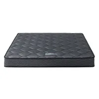 Giselle Bedding Serena 16cm Tight Top Queen Mattress, Medium-Firm Bonnell Spring, Hypoallergenic, Grey, 5-Year Warranty
