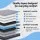 Giselle Bedding TITAN 34cm Hybrid Queen Mattress Pocket Spring Euro Top Medium Firm Bamboo Knit Fabric