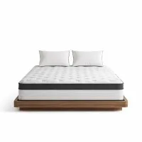 Giselle Bedding 31cm Euro Top Queen Mattress, 5 Zoned Pocket Springs, High Density Foam, Medium Firm, Hypoallergenic