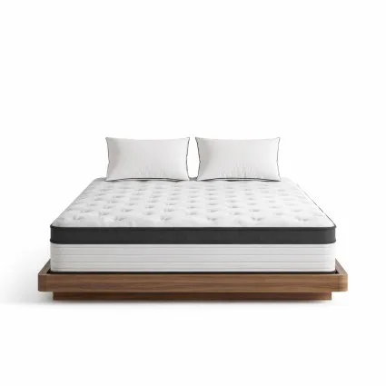 Giselle Bedding 31cm Euro Top Queen Mattress, 5 Zoned Pocket Springs, High Density Foam, Medium Firm, Hypoallergenic