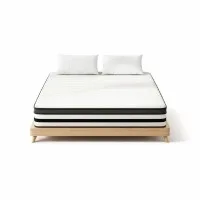 Giselle Bedding 27cm Euro Top Queen Mattress - Plush Padding, 5 Zoned Pocket Springs, Hypo-Allergenic, Perfect Comfort