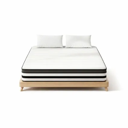 Giselle Bedding 27cm Euro Top Queen Mattress - Plush Padding, 5 Zoned Pocket Springs, Hypo-Allergenic, Perfect Comfort