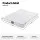 Giselle Bedding Queen Mattress 20cm Medium Firm Pocket Springs Egg-Crate Foam White Tight Top Edge Support
