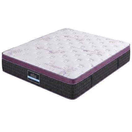 Giselle Bedding Queen 35cm Firm Euro Top Mattress 5-Zone Pocket Springs Edge Support Cooling Foam Purple