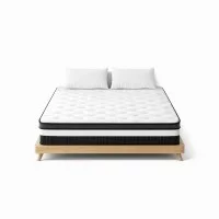 Giselle Bedding Breeze Series 30cm Queen Mattress, Euro Top, Pocket Spring, Medium Firm, Hypoallergenic, White