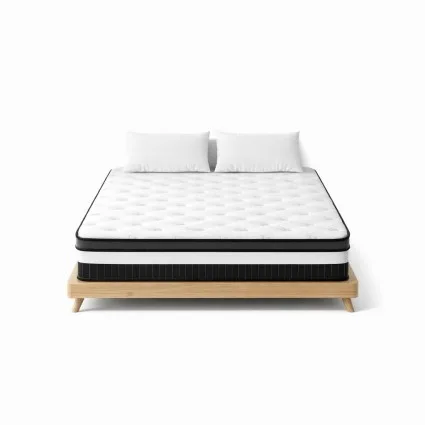 Giselle Bedding Breeze Series 30cm Queen Mattress, Euro Top, Pocket Spring, Medium Firm, Hypoallergenic, White