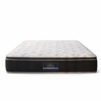 Giselle Bedding REGAL Queen Mattress 35cm Firm Copper Memory Foam Black and White