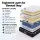 Giselle Bedding REGAL Queen Mattress 35cm Firm Copper Memory Foam Black and White