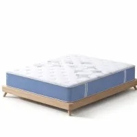 Giselle Bedding Snow Series Queen Mattress, 25cm Euro Top, Bamboo Fibre, Medium Firm, Pocket Spring, 5-Year Warranty
