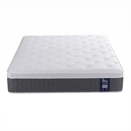 Levitex Queen Mattress 30cm with 5-Zone Pocket Springs, Cooling Gel Memory Foam, Medium-Firm Support, Reinforced Edges