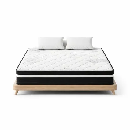 Giselle Bedding 28cm Super Firm Queen Mattress with 7-Zone Pocket Springs, High-Density Foam & Hypo-Allergenic Fabric