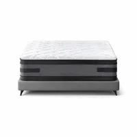 Giselle Bedding Luna 36cm Queen Mattress Cool Gel Memory Foam, Flippable, 7-Zone Pocket Springs, Euro Top, Dual Firmness