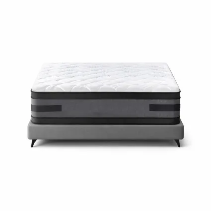 Giselle Bedding Luna 36cm Queen Mattress Cool Gel Memory Foam, Flippable, 7-Zone Pocket Springs, Euro Top, Dual Firmness