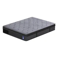 Levitex 33cm 8.0 Extra Firm 7-Zone Pocket Spring Mattress Queen with Dual-Row Edge Support Breathable Knit Cover