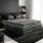 Giselle Bedding 18cm Queen Mattress Pillow Top Medium Firm Bonnell Spring Charcoal Quilted