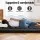 Giselle Bedding 10cm Japanese Floor Mattress Foldable Futon Washable Cover Straps Black 100x200cm 25D