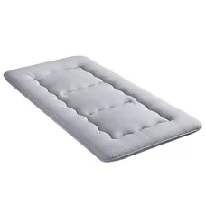 Giselle Bedding 10cm Japanese Floor Mattress Foldable Futon 100x200cm Removable Washable Cover Grey 25D