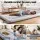 Giselle Bedding 10cm Japanese Floor Mattress Foldable Futon 100x200cm Removable Washable Cover Grey 25D