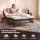 Giselle Bedding Single Memory Foam Mattress 18cm Reversible Dual Feel Medium-Firm and Firm Charcoal White