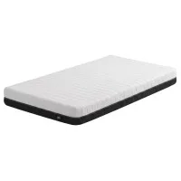 Giselle Bedding Single Memory Foam Mattress 18cm Reversible Dual Feel Medium-Firm and Firm Charcoal White