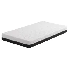 Giselle Bedding Single Memory Foam Mattress 18cm Reversible Dual Feel Medium-Firm and Firm Charcoal White