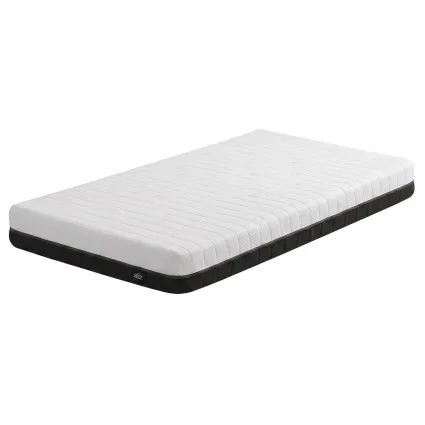 Giselle Bedding Single Memory Foam Mattress 18cm Reversible Dual Feel Medium-Firm and Firm Charcoal White