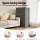 Giselle 15cm Folding Single Mattress Corduroy 3 Fold Portable Guest Sofa Bed 190x90cm Grey Nautical?