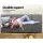 Giselle Bedding Foldable Mattress Single Size, Dark Grey, Faux Linen Cover, High-Density Foam, Convertible Couch Bed