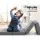Giselle Bedding Foldable Mattress Single Size, Dark Grey, Faux Linen Cover, High-Density Foam, Convertible Couch Bed