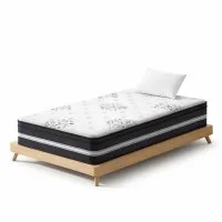 Giselle Bedding Donegal Series 34cm Single Mattress - Cool Gel Memory Foam, Medium Firm, Euro Top, 5-Zone Support