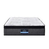 Giselle Bedding Marc Series Single Mattress - 34cm Euro Top, 9-Zone Latex Foam, Medium Firm, Hypoallergenic, Cool Sleep