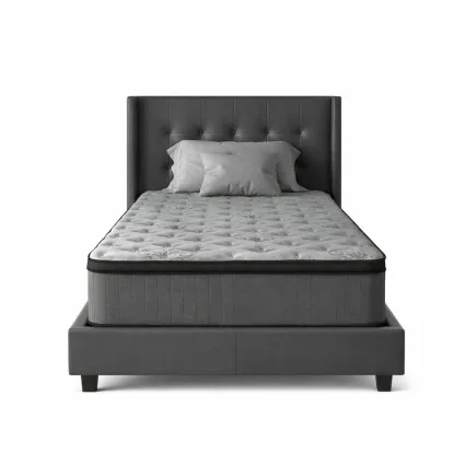 Giselle Bedding Solene 34cm Single Euro Top Mattress - Medium Firm Support, Cool Gel Memory Foam, Hypoallergenic