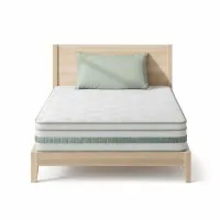 20cm Giselle Bedding King Single Mattress Mint Series with Green Tea Foam, Euro Top, Bamboo Fabric & Pocket Springs