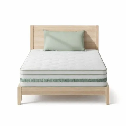 20cm Giselle Bedding King Single Mattress Mint Series with Green Tea Foam, Euro Top, Bamboo Fabric & Pocket Springs