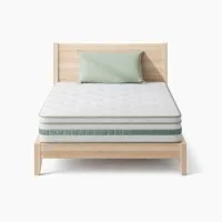 Giselle Bedding Mint Series 20cm Single Mattress - Green Tea Foam, Bamboo Fabric, Euro Top, Medium-Firm Support