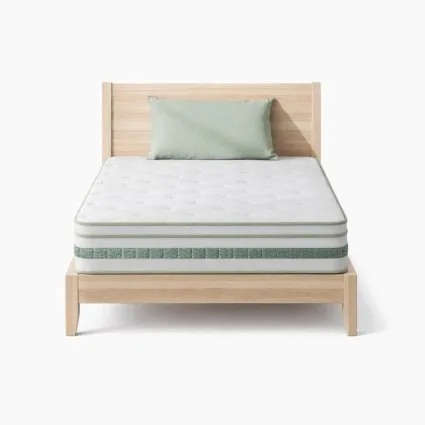 Giselle Bedding Mint Series 20cm Single Mattress - Green Tea Foam, Bamboo Fabric, Euro Top, Medium-Firm Support