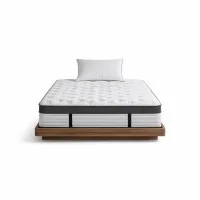 Giselle Bedding Single 31cm Euro Top Mattress with Plush Padding & 5 Zoned Pocket Springs for Ultimate Comfort